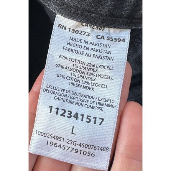 Lee Union-Alls Studded Denim Jumpsuit Size Large Women's Black Zip/Snap Front - Picture 4 of 10